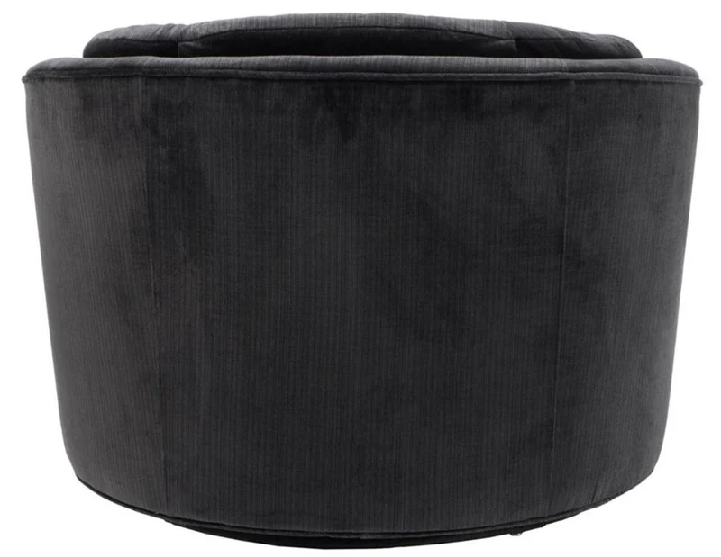 Casa Padrino Drehsessel Schwarz 90 x 86 x H. 72 cm - Luxus Qualität