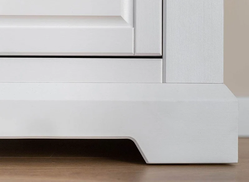 Sideboard aus Massivholz | Zweitürige Wohnzimmerkommode Marone Elite mit zwei Schubladen