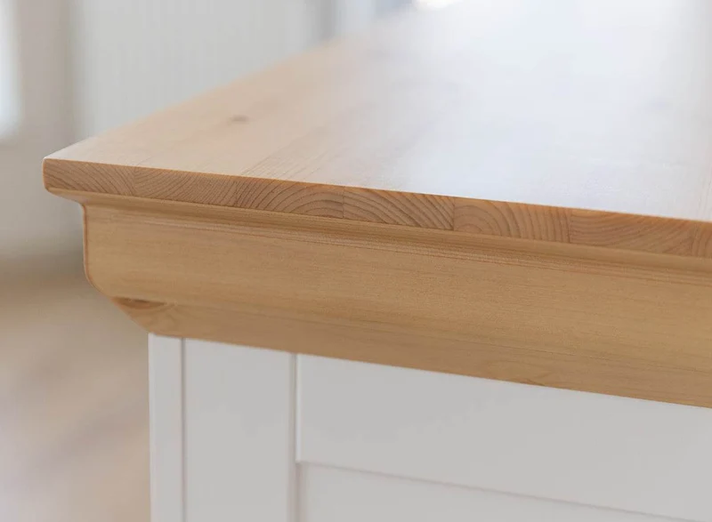 Sideboard aus Massivholz | Zweitürige Wohnzimmerkommode Marone Elite mit zwei Schubladen