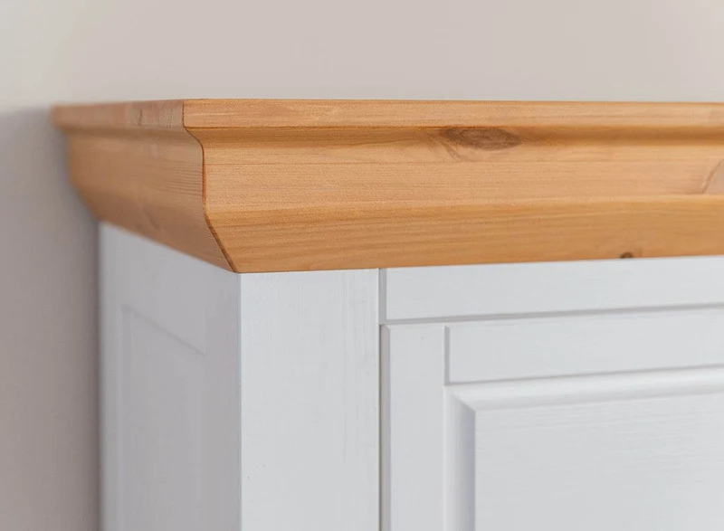 Sideboard aus Massivholz | Zweitürige Wohnzimmerkommode Marone Elite mit zwei Schubladen