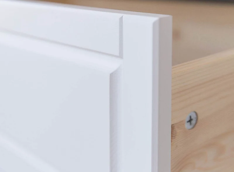 Sideboard aus Massivholz | Zweitürige Wohnzimmerkommode Marone Elite mit zwei Schubladen