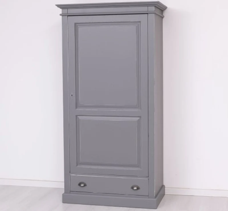 Casa Padrino Kleiderschrank im Landhausstil mit 1 Tür und 1 Schublade, 103 x 59 x 200 cm