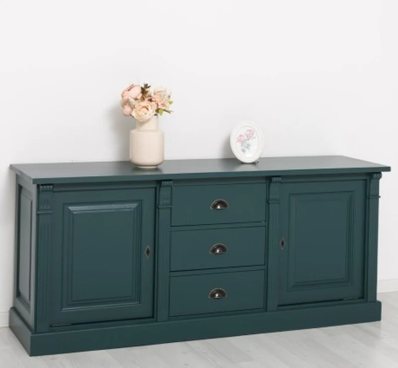 Casa Padrino Sideboard im Landhausstil mit 2 Türen und 3 Schubladen, 179 x 51 x 78 cm