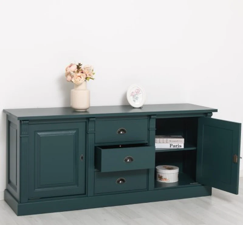 Casa Padrino Sideboard im Landhausstil mit 2 Türen und 3 Schubladen, 179 x 51 x 78 cm