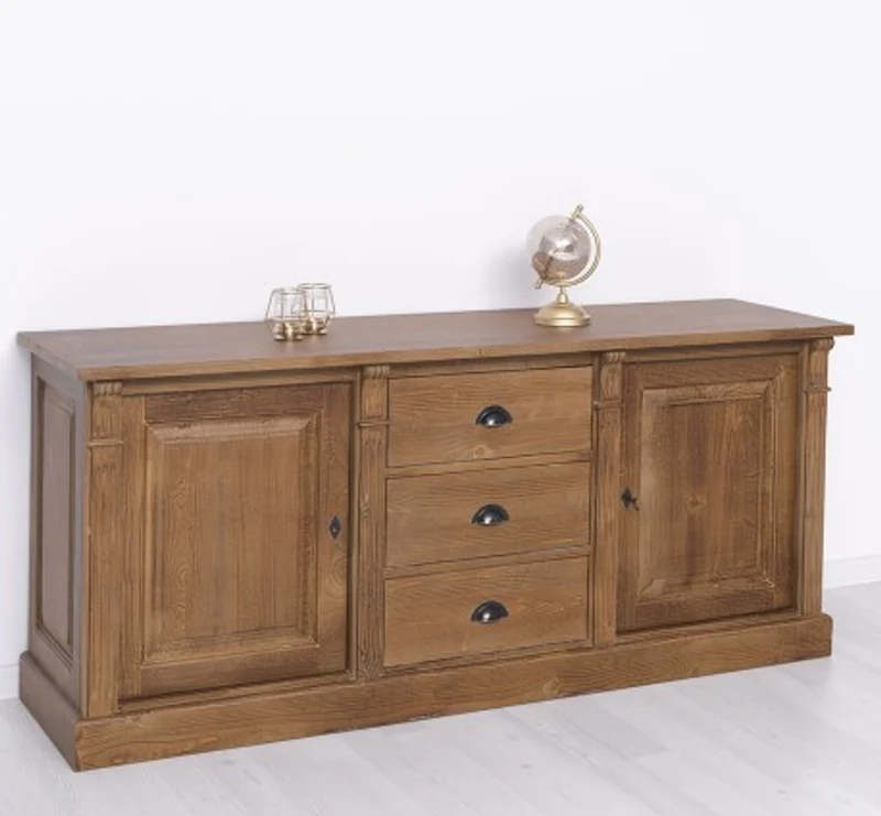 Casa Padrino Sideboard im Landhausstil mit 2 Türen und 3 Schubladen, 179 x 51 x 78 cm