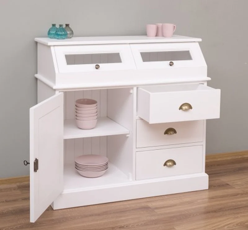 Casa Padrino Sideboard im Landhausstil mit 1 Tür und 3 Schubladen, 107 x 50 x 100 cm