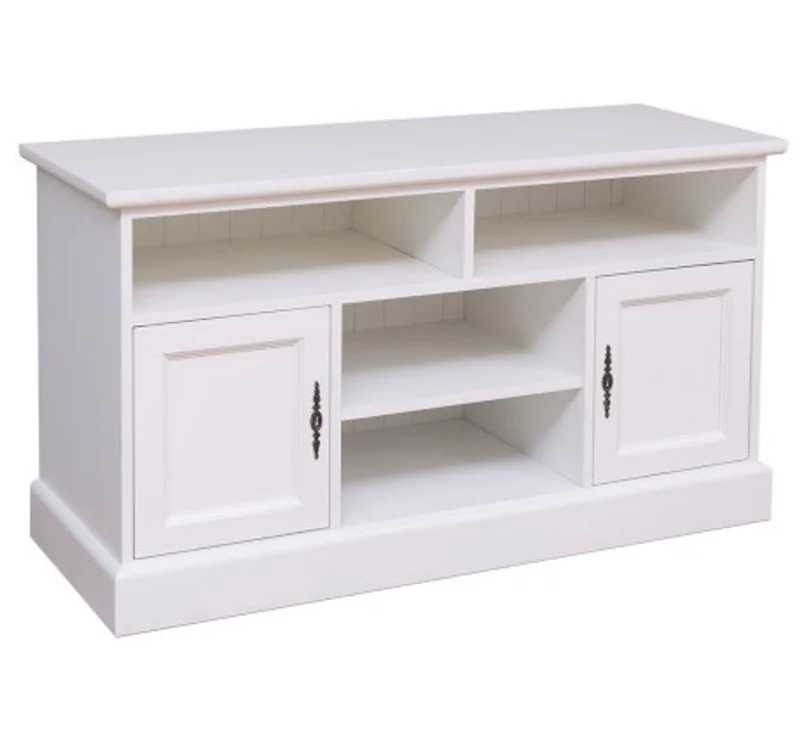 Casa Padrino TV Schrank im Landhausstil mit 2 Türen, 129 x 50 x 70 cm