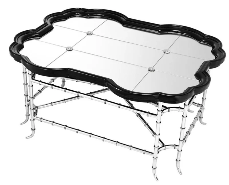 Casa Padrino Luxus Wohnzimmer Couchtisch 115 x 89,5 x H. 55 cm - Limited Edition