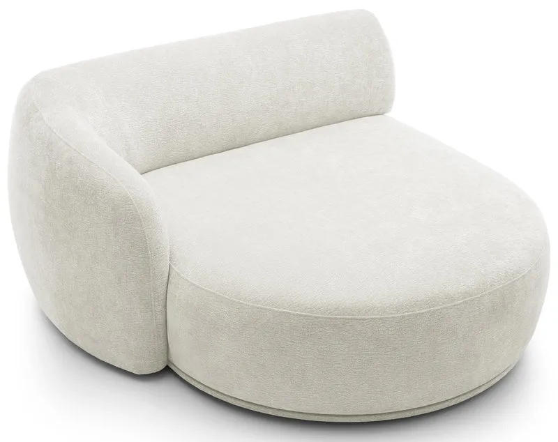 Modulares Ecksofa Bommo L-förmig linksseitig, cremefarben, Chenille