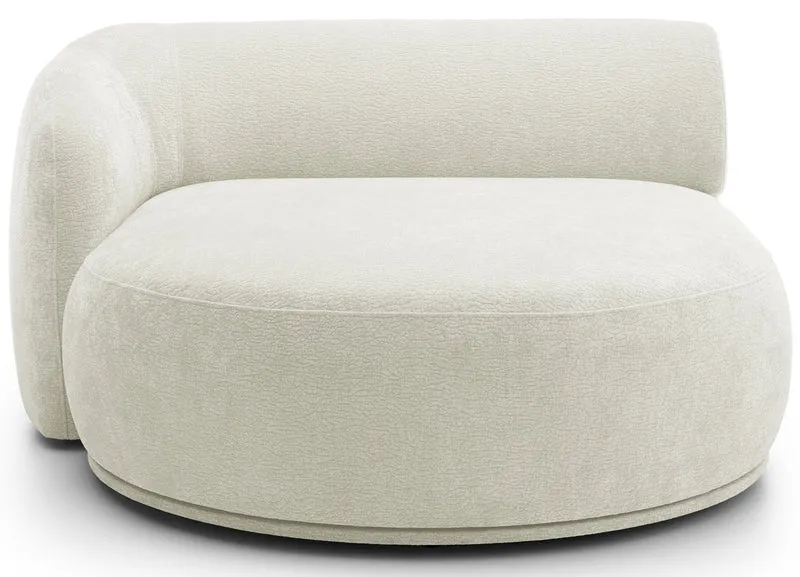 Modulares Ecksofa Bommo L-förmig linksseitig, cremefarben, Chenille