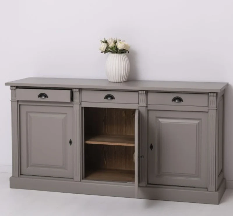 Casa Padrino Sideboard im Landhausstil mit 3 Türen und 3 Schubladen, 179 x 51 x 90 cm