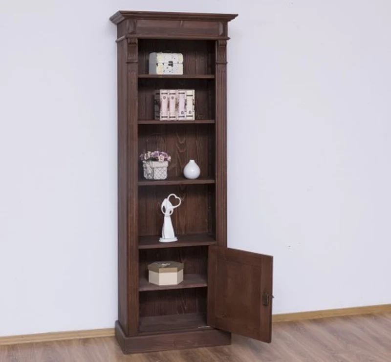Casa Padrino Bücherregal im Landhausstil mit 1 Tür, 71 x 39 x 197 cm