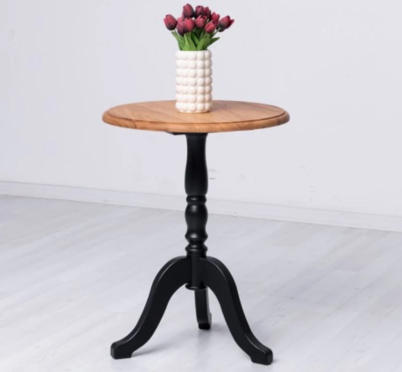 Casa Padrino Couchtisch im Landhausstil mit Eichenholzplatte, 60 x 60 x 78 cm