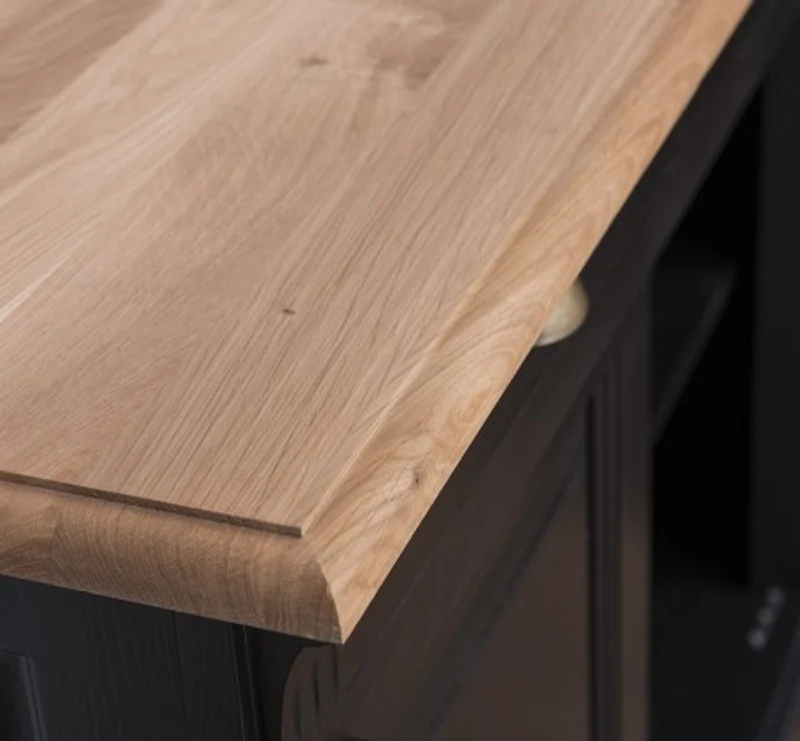 Casa Padrino Sideboard im Landhausstil mit 2 Türen, 2 Schubladen und Eichenholzplatte, 116 x 51 x 90 cm