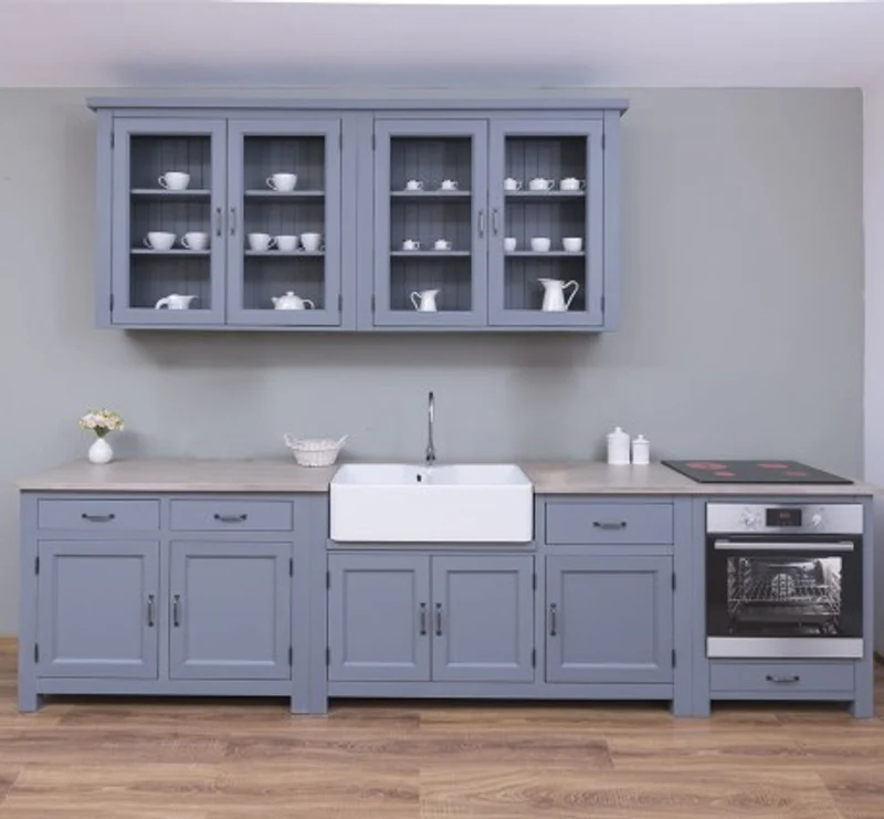 Casa Padrino Küchenschrank im Landhausstil mit 2 Türen und 2 Schubladen, 120 x 65 x 90 cm