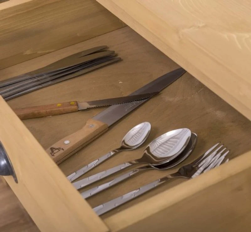 Casa Padrino Küchenschrank im Landhausstil mit 2 Türen und 2 Schubladen, 120 x 65 x 90 cm