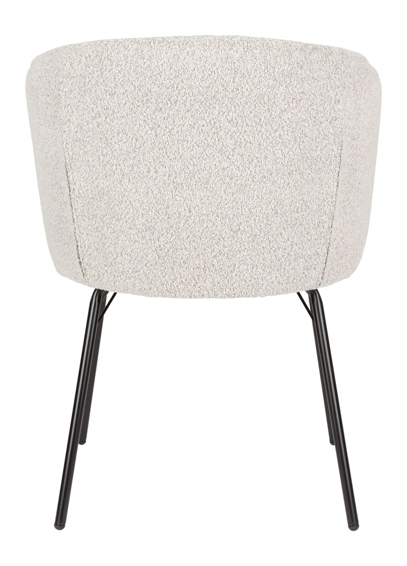 Esszimmerstuhl Joa im 2er-Set, Beige mit Eisengestell fürs Esszimmer