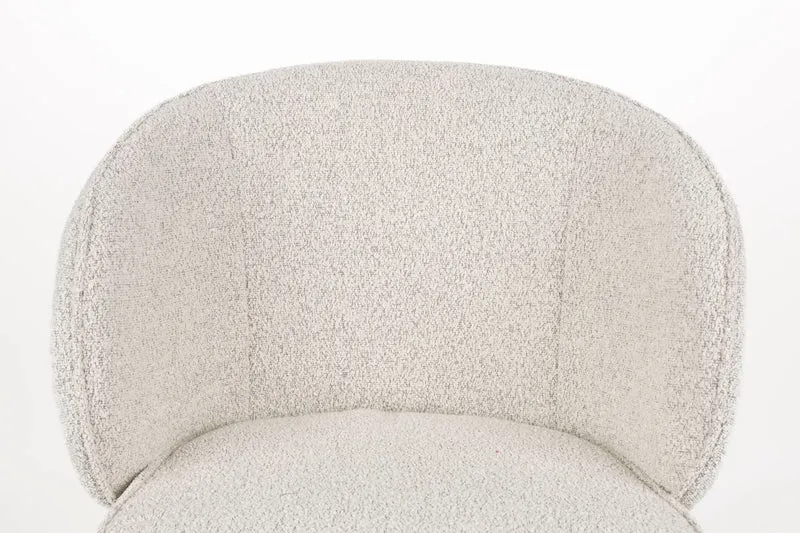 Esszimmerstuhl Joa im 2er-Set, Beige mit Eisengestell fürs Esszimmer