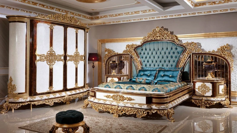 Casa Padrino Luxus Barock Nachtkommoden Set Weiß / Braun / Gold - Prunkvolle Massivholz Nachttische - Barock Schlafzimmer Möbel - Edel & Prunkvoll