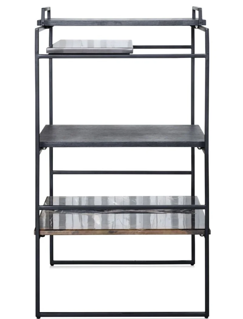 Casa Padrino Luxus Designer Beistelltisch Schwarz 45 x 45 x H. 80,5 cm - Designer Möbel