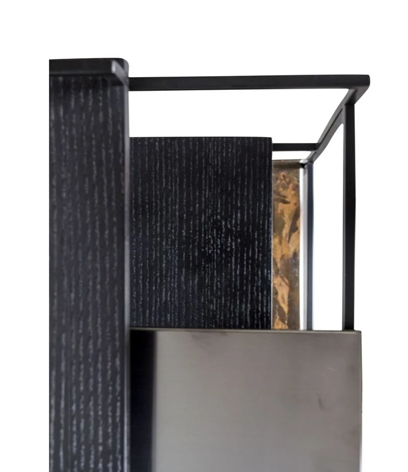 Casa Padrino Luxus Designer Beistelltisch Schwarz 45 x 45 x H. 80,5 cm - Designer Möbel