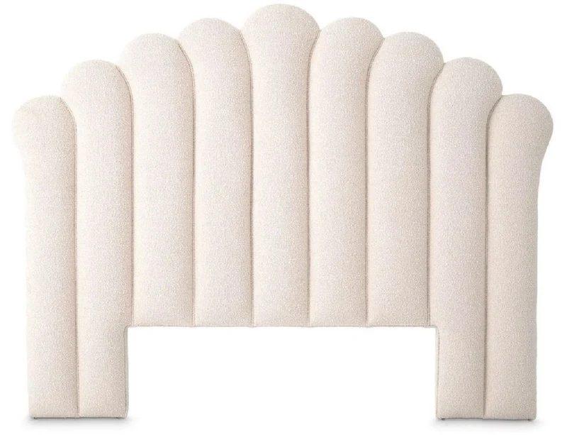 Casa Padrino Luxus Bett-Kopfteil Creme 233 x 15 x H. 179 cm - Schlafzimmer Möbel - Hotel Möbel - Luxus Möbel - Schlafzimmer Einrichtung - Hotel Einrichtung - Luxus Einrichtung