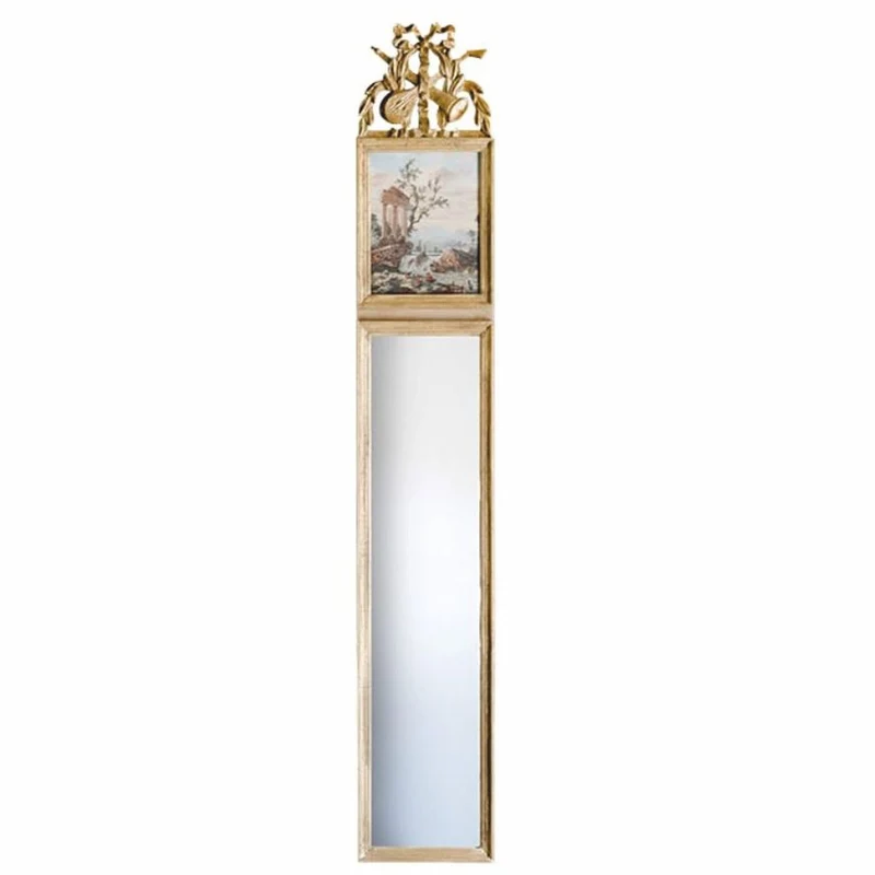 Casa Padrino Luxus Barock Spiegel Antik Gold / Bunt H. 163 cm - Barock Möbel - Made in Italy