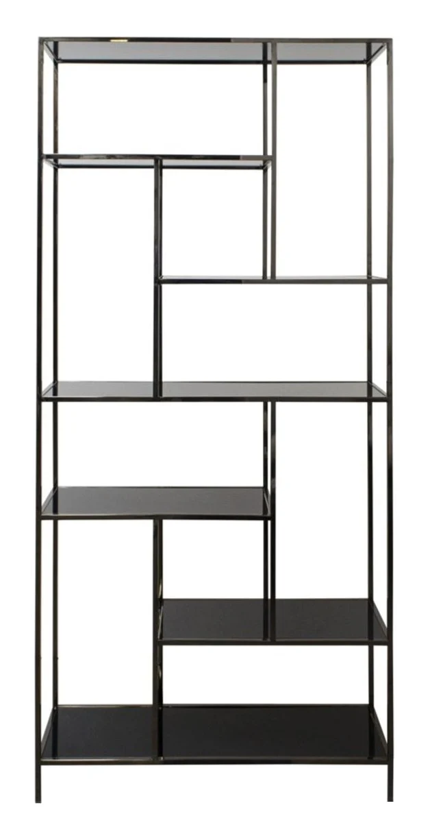 Casa Padrino Luxus Wohnzimmerschrank 98 x 35 x H. 210 cm - Designer Wohnzmimmermöbel