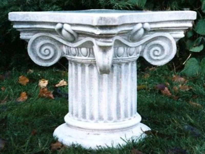 Casa Padrino Barock Säule / Blumensäule 58 x 58 x H. 42 cm - Prunkvolle Gartensäule im Barockstil