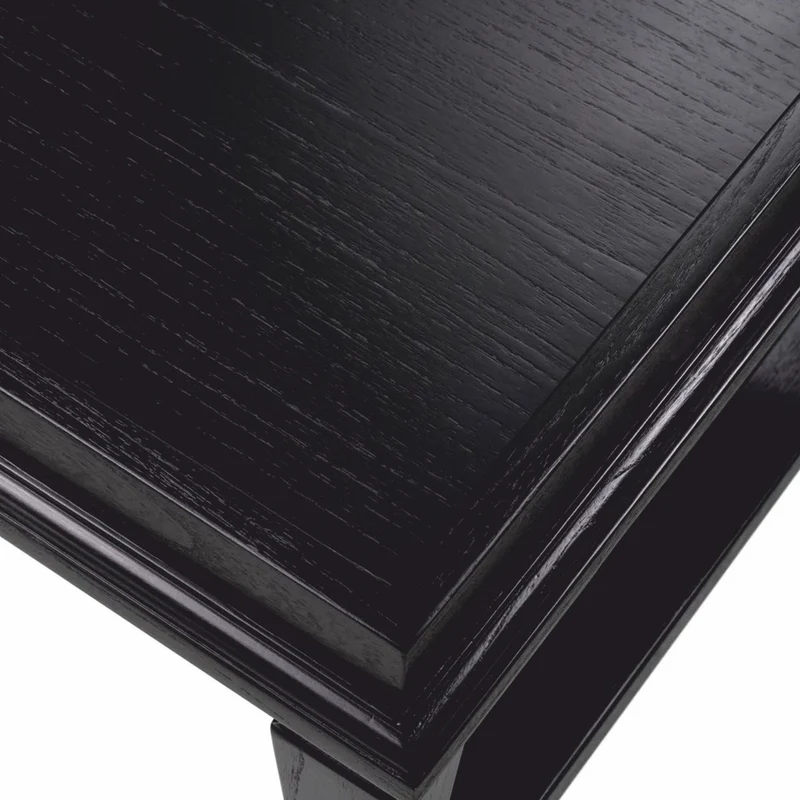 Casa Padrino Luxus Couchtisch Schwarz 130 cm - Hotel & Wohnzimmer Möbel