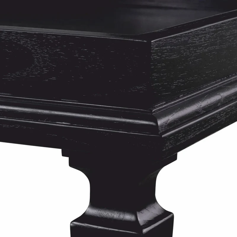 Casa Padrino Luxus Couchtisch Schwarz 130 cm - Hotel & Wohnzimmer Möbel