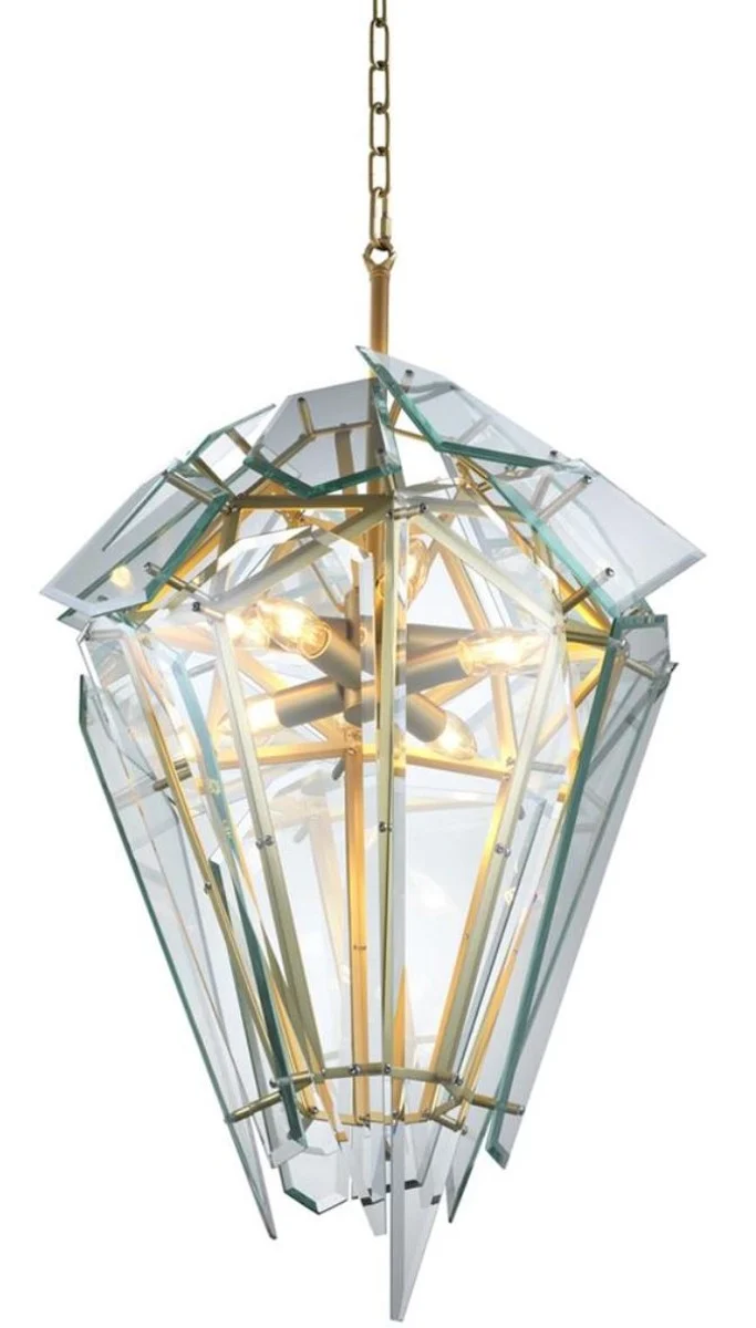 Casa Padrino Luxus Kronleuchter Gold Ø 47 x H. 97 cm - Designermöbel