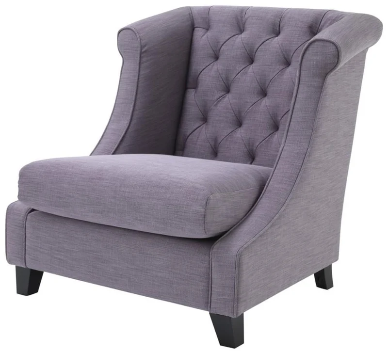 Casa Padrino Luxus Wohnzimmer Sessel Lila 86 x 93 x H. 92 cm - Hotel Möbel