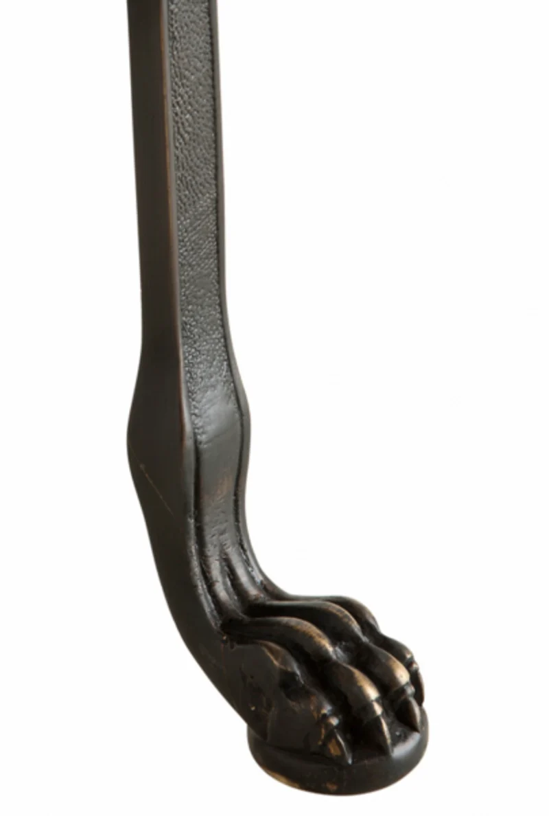 Casa Padrino Luxus Art Deco Designer Beistelltisch Anthrazit 42 x H. 55 cm - Edler Beistelltisch
