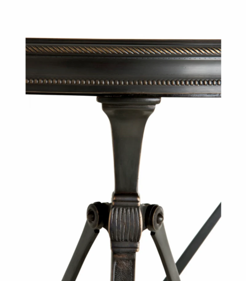 Casa Padrino Luxus Art Deco Designer Beistelltisch Anthrazit 42 x H. 55 cm - Edler Beistelltisch