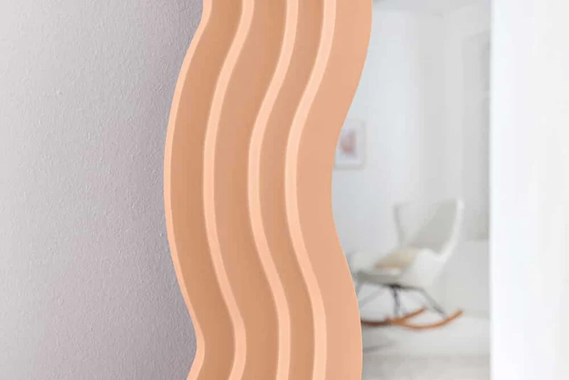 Extravaganter Rundbogen Design Spiegel 160x80cm FORMOSA apricot