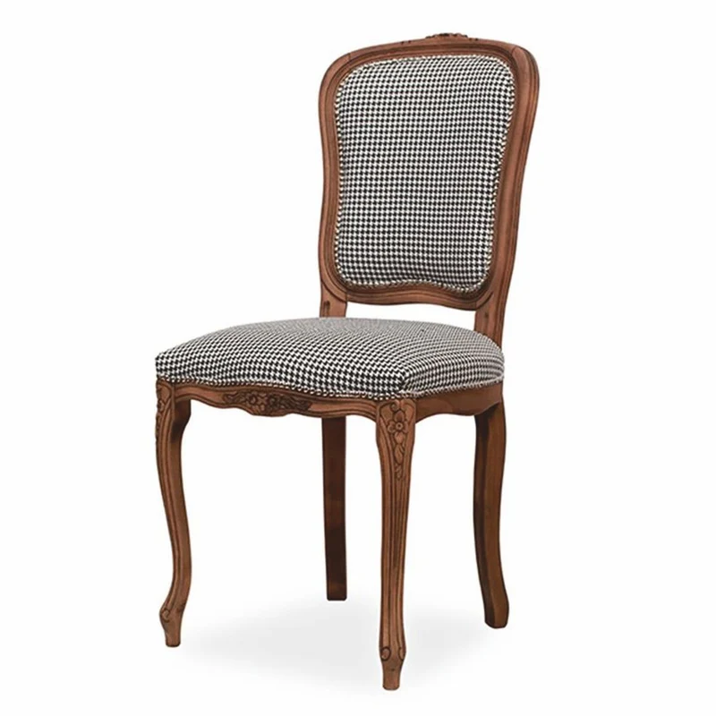 Casa Padrino Luxus Barock Esszimmer Stuhl Schwarz / Weiß / Braun H. 100 cm