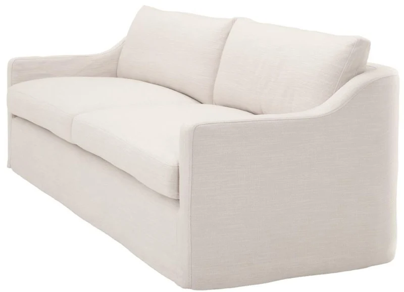 Casa Padrino Luxus Wohnzimmer Sofa Weiß 230 x 100 x H. 75 cm - Wohnzimmermöbel