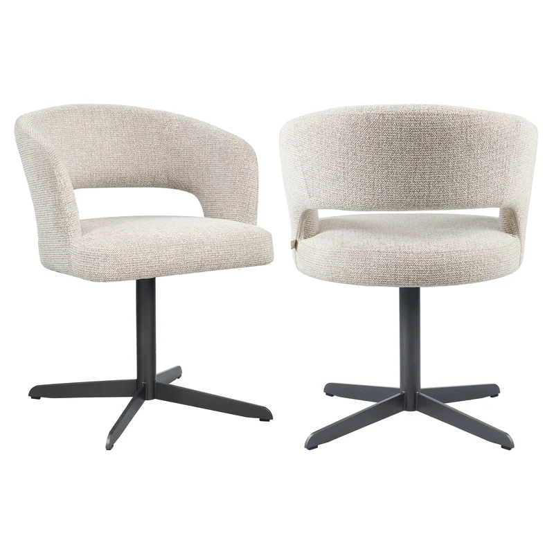 Esszimmerstuhl Blanca Natural mit Polsterbezug – Richmond Interiors