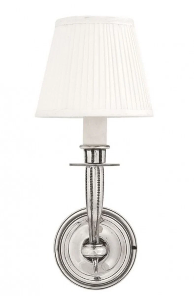 Casa Padrino Wandleuchte Antik Silber Durchmesser 14 x 20 x H 34 cm - Luxus Hotel Restaurant Leuchte