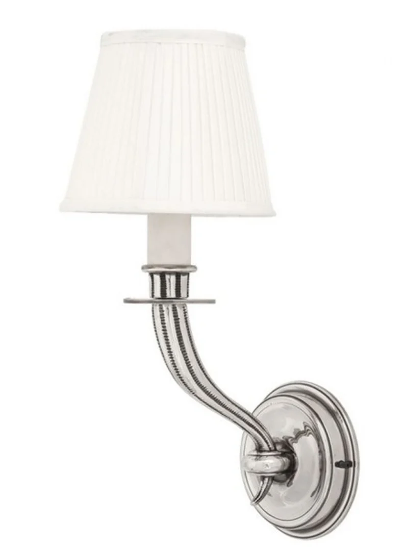 Casa Padrino Wandleuchte Antik Silber Durchmesser 14 x 20 x H 34 cm - Luxus Hotel Restaurant Leuchte