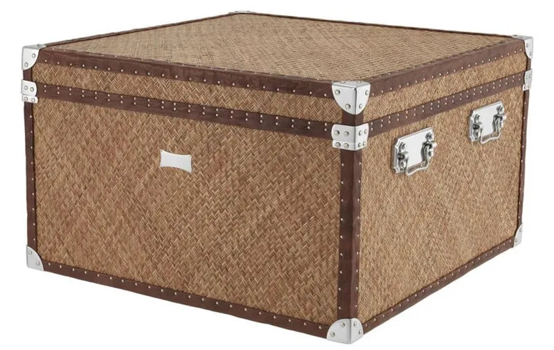 Casa Padrino Luxus Couchtisch im vintage Koffer Design 85 x 85 x H. 51 cm - Designer Möbel