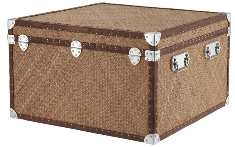 Casa Padrino Luxus Couchtisch im vintage Koffer Design 85 x 85 x H. 51 cm - Designer Möbel