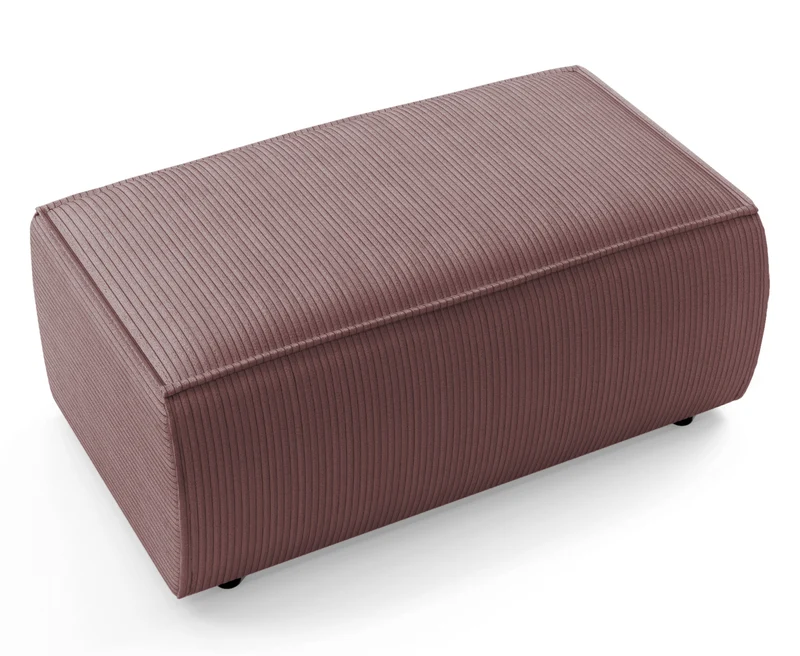 Farese rosa Cord-Pouf