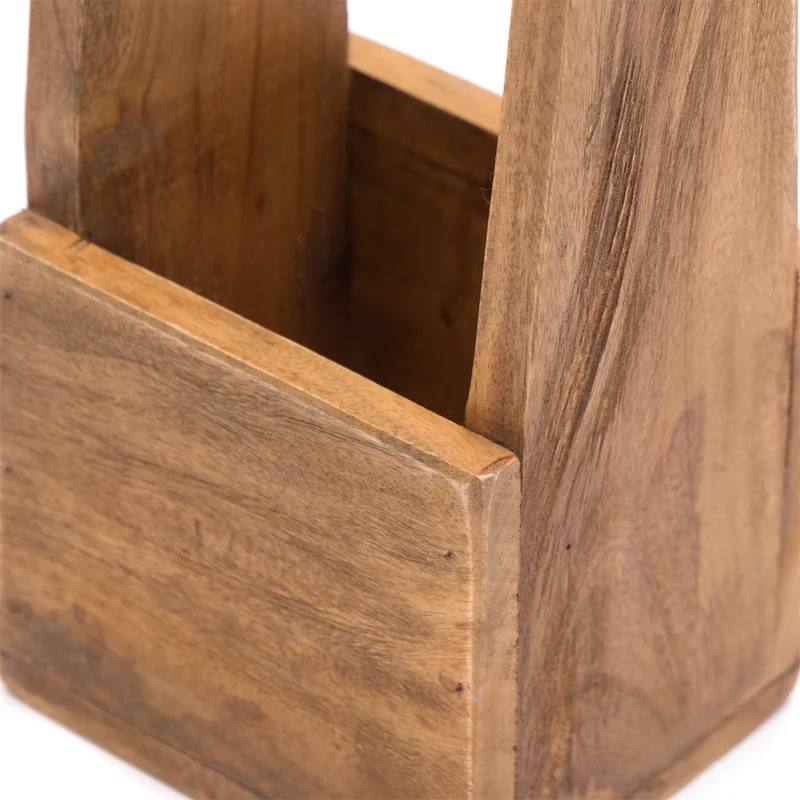 HOLZ FLASCHENHALTER "PORTE" | für 1 Flasche, Mahagoni | Flaschenträger
