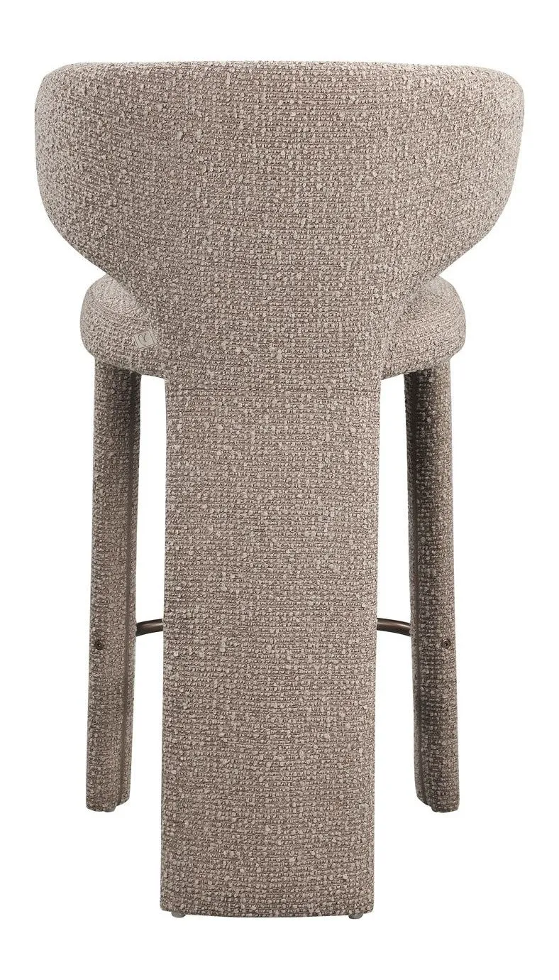 Barhocker Viola Mocca Chunky – gepolstert für Küche und Barbereich