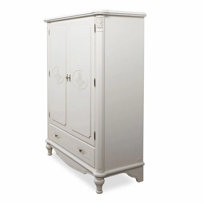 Casa Padrino Luxus Barock Barschrank Weiß H. 160 cm - Barockstil Bar Möbel