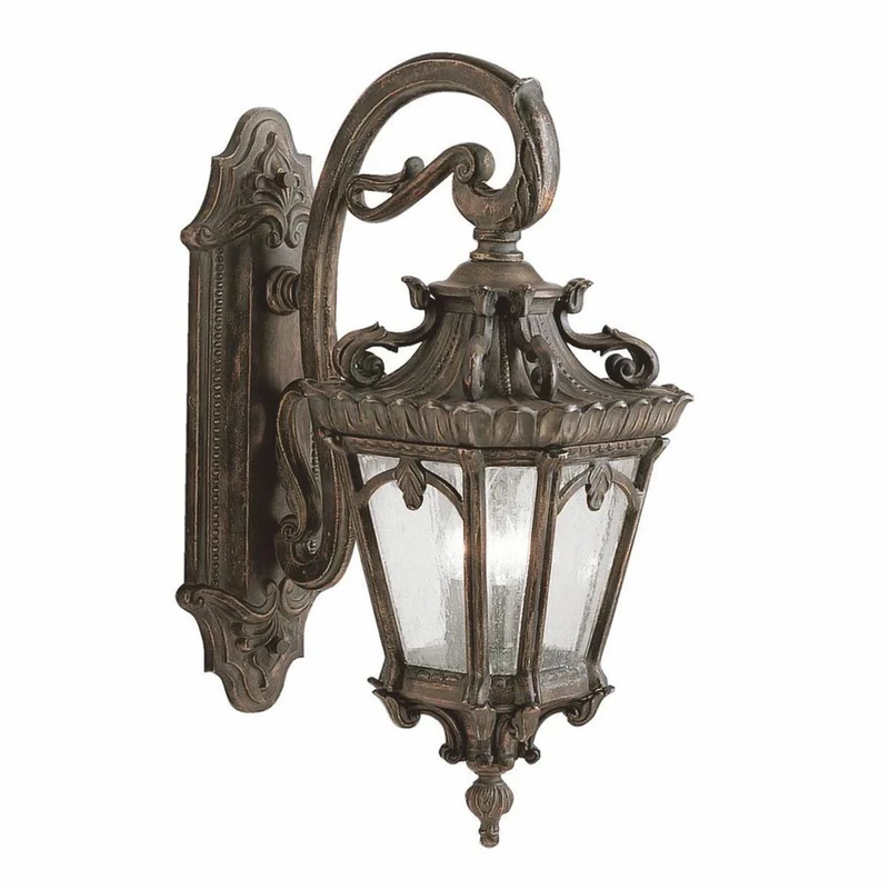 Casa Padrino Barock Außenwandleuchte Antik Bronze H. 73,7 cm - Außenbeleuchtung