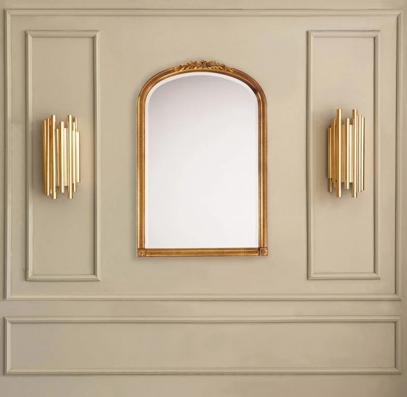 Casa Padrino Barockstil Wandspiegel Gold 63 x H. 94 cm - Barock Spiegel