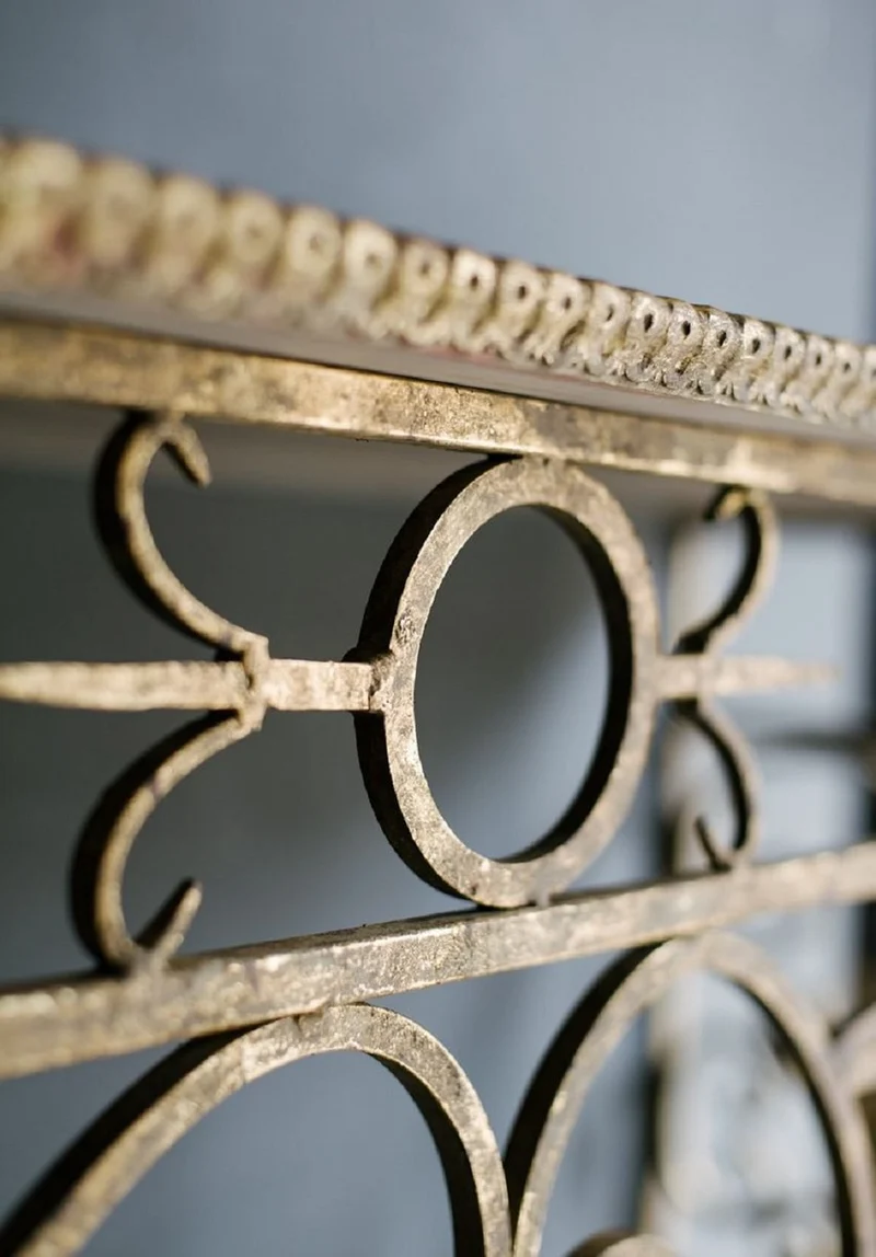 Casa Padrino Luxus Barock Konsole Weiß / Antik Gold 172 x 51 x H. 95 cm - Barockmöbel